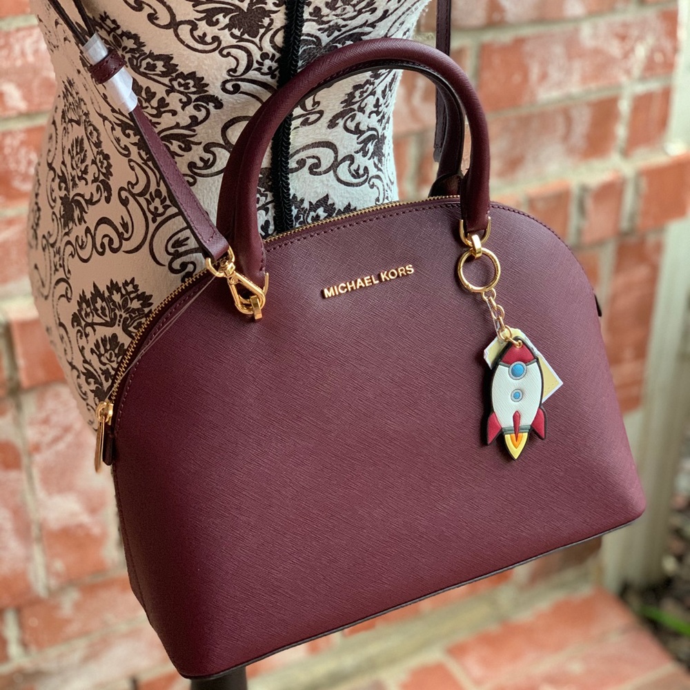 Michael Kors Emmy Large Dome Satchel+ key charm - Picture 2 of 8